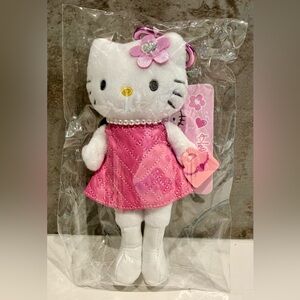 HELLO KITTY SANRIO "Style Up" nostalgic Heisei Gal - plush doll Keychain NEW